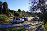 Garland_Ranch_009_02072021 - Looking back at other cars pulling into the large parking lot for Garland Ranch Regional Park
