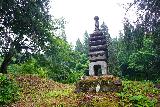 Ginzan_220_07082023 - Another look at the pagoda-like pillar within the Omokageen Park at Ginzan