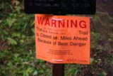 Glacier_NP_157_09242010 - Sign warning of bear closure ahead