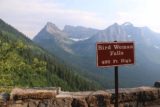 Glacier_NP_17_057_08052017 - Signage of the Bird Woman Falls from the official large pullout along the Going to the Sun Road