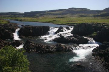 The Glanni Waterfall on the Norðurá River is said to be the dwelling place of elves and trolls.  However, during our visit, we noticed that this waterfall was situated near a golf course nearby an...