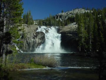 The White Cascade (also referred to as Glen Aulin Falls) was the second major waterfall along the Tuolumne River that we encountered as we hiked from Tuolumne Meadows to the Glen Aulin...