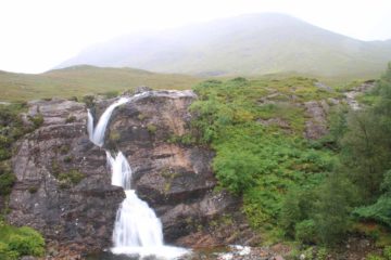 The Glencoe Waterfalls were my catch-all term for the handful of waterfalls that we happened to have noticed while we were driving through the scenic Glencoe Valley.  We actually visited the valley...