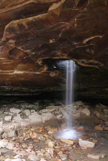 Glory_Hole_215_03172016 - Another look at the Glory Hole and its waterfall seemingly lighting up the grotto beneath it