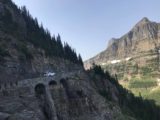 Going_to_the_Sun_Rd_019_iPhone_08062017 - Looking towards the Triple Arches, which didn't have a formal pullout to get a good look at it along the Going-to-the-Sun Road