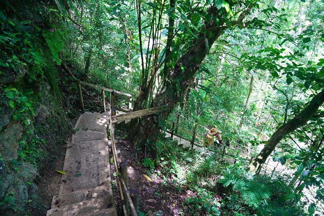 Gozalandia_146_04172022 - Descending the steep steps leading to the bottom of the Lower Gozalandia Waterfall