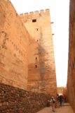 Granada_1021_05282015 - Walking alongside some very tall and imposing walls of the Alcazaba