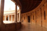 Granada_1138_05282015 - Walking the upper floor of the circular palace of Charles V