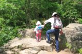 Great_Falls_Park_114_06112014 - Julie helping Tahia navigating through the rocky terrain of Overlook 1