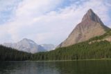 Grinnell_Glacier_025_08072017 - Broad look towards Grinnell Peak and the head of Swiftcurrent Lake whilst riding the boat
