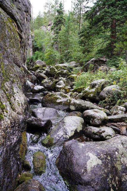 Grizzly_Bear_Falls_076_07302020 - This jumble of boulders on Grizzly Creek was where the USGS Topo Survey claimed where Grizzly Bear Falls was supposed to be