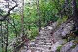 Guryong_100_06132023 - Continuing further up the rock steps deep along the Guryong Falls Trail in Sogeumgang Valley