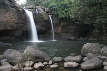 The Haew Suwat Waterfall was probably the most popular waterfall in Khao Yai National Park.  We felt this was the case because of its ease of access, its vicinity to a major campsite, and the heaps...