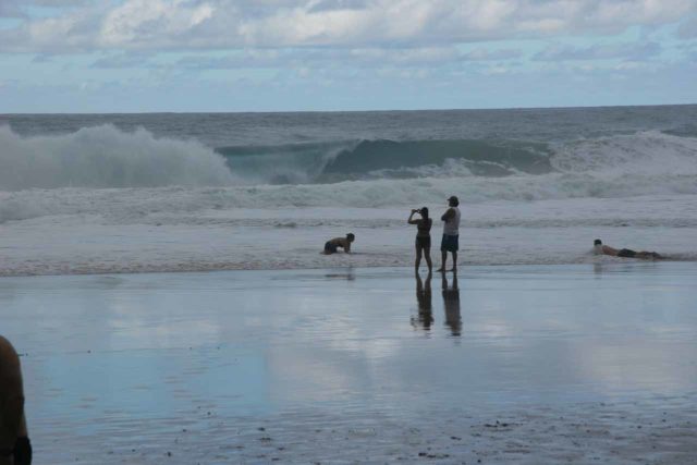 Hanakapiai_074_12242006 - Waves crashing at Hanakapi'ai Beach.  For many people, this would be the turnaround point back to the Kalalau Trailhead