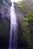 Hanakapiai_Falls_196_11192021 - Looking up towards the top of Hanakapi'ai Falls from the edge of its plunge pool