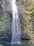Hanakapiai_Falls_hike_039_iPhone_11192021 - Checking out some people standing behind the towering Hanakapi'ai Falls