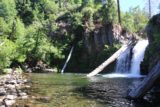 Hatchet_Creek_Falls_033_06202016 - Looking back at the Hatchet Creek Falls or the Lions Slide Falls with plunge pool