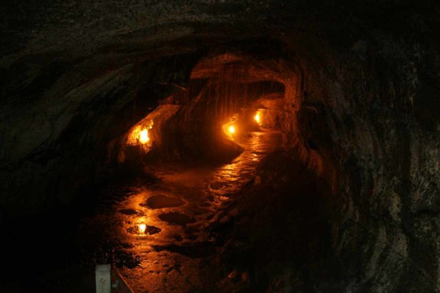 Hawaii_Volcanoes_NP_012_03102007 - Something that was a bit less of an adventure was exploring the lava tubes. Hard to believe these could be the very things letting lava possibly flow beneath our feet when we did our lava-seeking hike