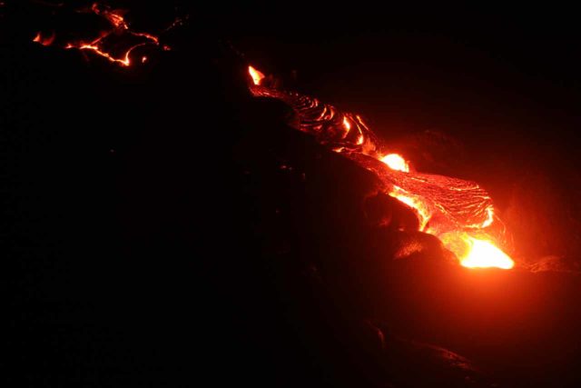 Hawaii_Volcanoes_NP_068_03102007 - While we were staying in Hilo (where Rainbow Falls is located), we managed to go on a bit of an in-the-dark adventure to see a lava flow about an hour or so south at Hawaii Volcanoes National Park