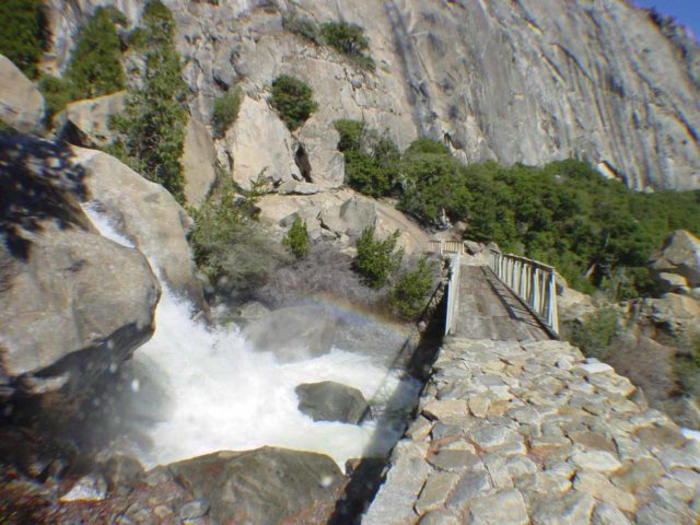 Hetch_Hetchy_040_03192004 - The footbridge before Wapama Falls