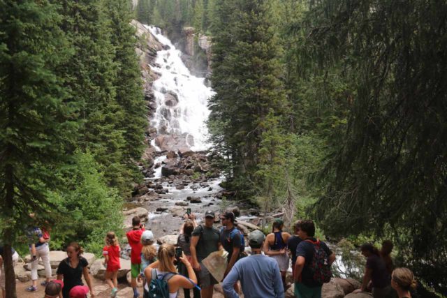 Hidden_Falls_Jenny_Lake_101_08132017 - It was pretty busy at the Hidden Falls lookout during our August 2017 visit