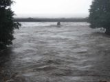 Hilo_008_jx_02022008 - The flood waters almost getting to the top of the bridge of the main highway