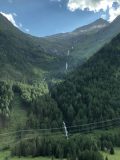 Hohe_Tauern_006_jx_07132018 - Checking out some attractive tall roadside waterfalls while driving through the Felbertauern