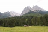 Hollentalklamm_008_06262018 - From the Hoellentalklamm car park, I was able to look in the direction of Zugspitze before even starting the hike to Hammersbach and ultimately to the Hoellentalklamm itself