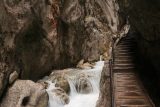 Hollentalklamm_118_06262018 - The Hoellentalklamm Gorge Trail was now clinging precariously to the ledge just above the rushing watercourse of the Hammersbach within the confines of the deep gorge itself