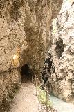 Hollentalklamm_139_06262018 - Looking back at the output of one of the tunnels as the trail continued to hug precariously alongside the Hammersbach within the narrow Hoellentalklamm Gorge
