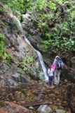 Holy_Jim_Falls_108_04102016 - Tahia and Julie check out the splashing water at the base of Holy Jim Falls