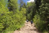 Horsetail_Falls_Alpine_067_05272017 - Getting passed by a couple of folks (one trail runner and one faster hiker) while still on the uphill Horsetail Falls Trail