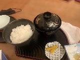 Hotel_Urashima_035_iPhone_04112023 - Rice and miso soup served up at the Japanese restaurant at the Hotel Urashima