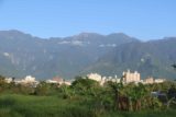 Hualien_078_10272016 - Tall mountains bathed in morning light towering over the city of Hualien