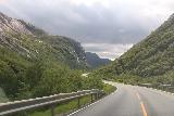 Hunnedalsvegen_042_06222019 - Driving through the scenic contours of the Hunnedalen Valley en route to Manafossen from Kjerag