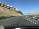 I84_CRG_002_iPhone_08162017 - The I-84 was flanked by volcanic cliffs on one side and the Columbia River on the other side as we were nearing The Dalles and eventually Hood River