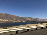 I84_CRG_003_iPhone_08162017 - Looking towards the John Day Dam while driving along the I84 into the Columbia River Gorge in good weather