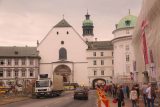 Innsbruck_202_07212018 - Looking back at the Hofskirche by the Hofsburg in Innsbruck