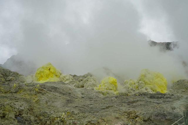 Iozan_039_07162023 - Also close by the Lake Mashuko was the Mt Iozan with its active fumaroles and vents spewing out sulphur rich steam and water giving the bleak landscape a bright yellow color