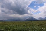 Jackson_Lake_093_08132017 - Looking where storm clouds were descending upon the Tetons west of Mt Moran as seen from the Jackson Lake Lodge