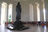 Jefferson_Memorial_071_06112014 - Looking back across the Jefferson Memorial towards the crowd admiring the Thomas Jefferson statue