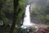 Joren_Falls_050_10162016 - Even with the pretty hard rain, there were plenty of people enjoying the Joren-no-taki Waterfall