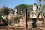 Kamphaeng_Phet_010_01052009 - Another look at the trio of Buddhas at Kamphaeng Phet