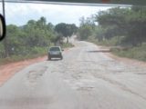 Karnataka_001_jx_11152009 - Big potholes on the road to Mangalore from Murudeshwar