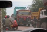 Karnataka_003_11132009 - Caught in a traffic jam amidst a long line of coal trucks near the Goa/Karnataka state borders