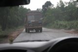 Karnataka_008_11152009 - Driving in the opposite lane to dodge potholes