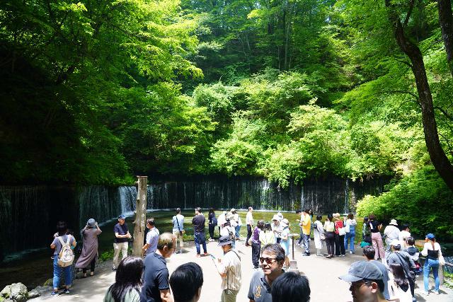 Karuizawa_Shiraito_030_07062023 - It was quite the zoo when we showed up to the Karuizawa Shiraito Falls during our July 2023 visit