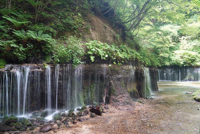Karuizawa_Shiraito_066_07062023 - Looking towards the far left side of the Karuizawa Shiraito Falls, where there were still more to its wide drop to be seen
