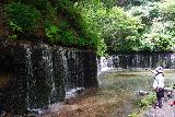 Karuizawa_Shiraito_069_07062023 - Context of Mom checking out the left side of the Karuizawa Shiraito Falls