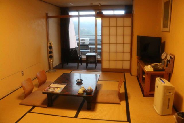 Some accommodations (even if they're very different from what we're used to) can actually enhance the trip experience, such as this tatami-style room near Mt Fuji, Japan